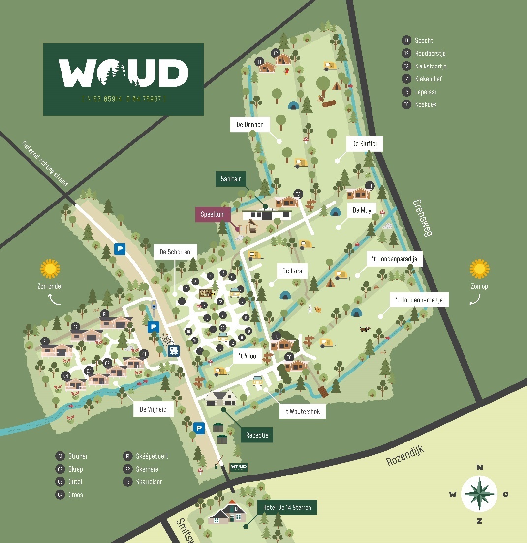 Plattegrond Woud